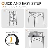 Portal Aluminium Folding Camping Table 70x70cm Square Roll Up Top 4 Person Compact Garden Table with Carry Bag for Picnic Camp Backyard BBQ - Image 9