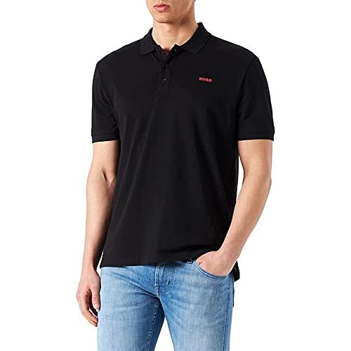 HUGO Herren Donos222 Polohemd, Black001, M EU