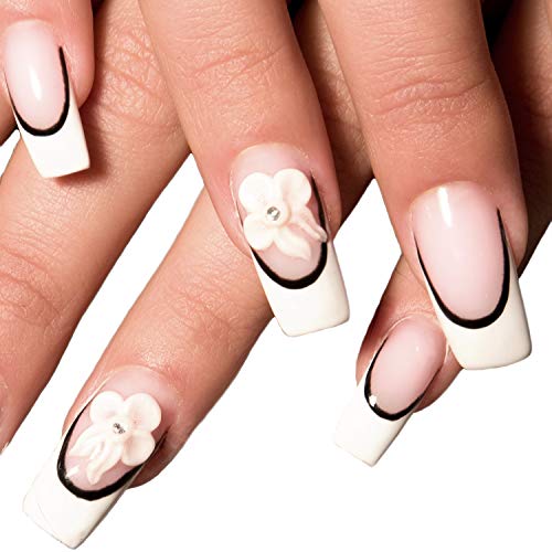 Beaute Galleria 3 Pieces Kolinsky Sable Oval Acrylic Nail Art Brush Set, Manicure Detail Painting Nail Art Pen (Size 4, 8, 10) #TOP6