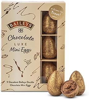 Baileys Chocolate Luxe Mini Easter Eggs Gift Box - 9 Decadent Baileys Double Chocolate Mini Eggs