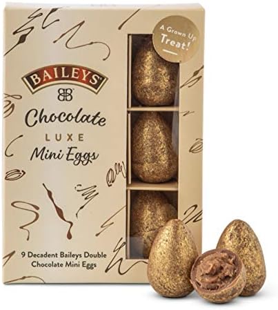Baileys Chocolate Luxe Mini Easter Eggs Gift Box - 9 Decadent Baileys Double Chocolate Mini Eggs