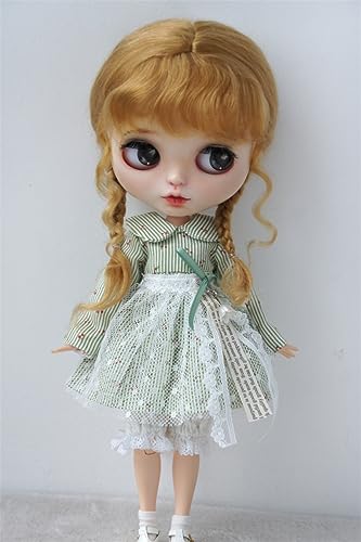 D2033B 10-11inch 26-28CM Country Girl Long Twins Braids Combed Mohair