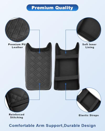 Image of CDEFG for 2025 2026 Mitsubishi Outlander Center Console Cover, for Mitsubishi Outlander GN (ES /SE /SEL /Trail Edition /Platinum) Accessories, Console Protector Leather Armrest Cover