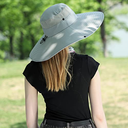 Women Fishing Safari Sun Hat Wide Brim Men Uv Protection Hats For Summer Beach Hiking Kayaking Camping Rowing Garden #TOP1