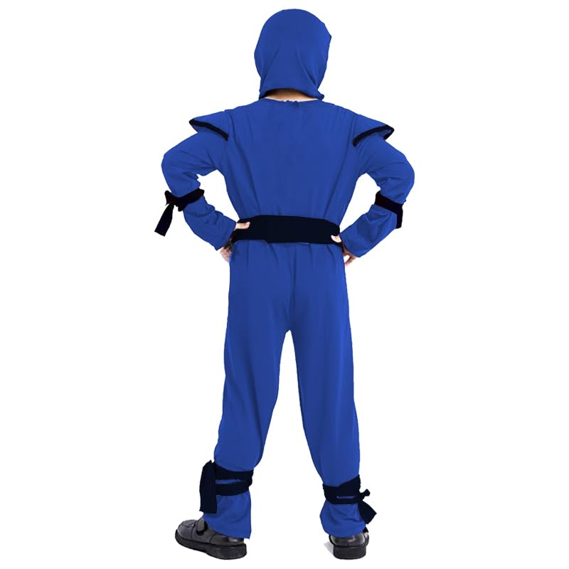 SATKULL Kids Ninja Costumes Halloween Ninja Costume for Boy Deluxe Ninjas Role Playing Dress(Kids-XL-10/12T) - Image 4