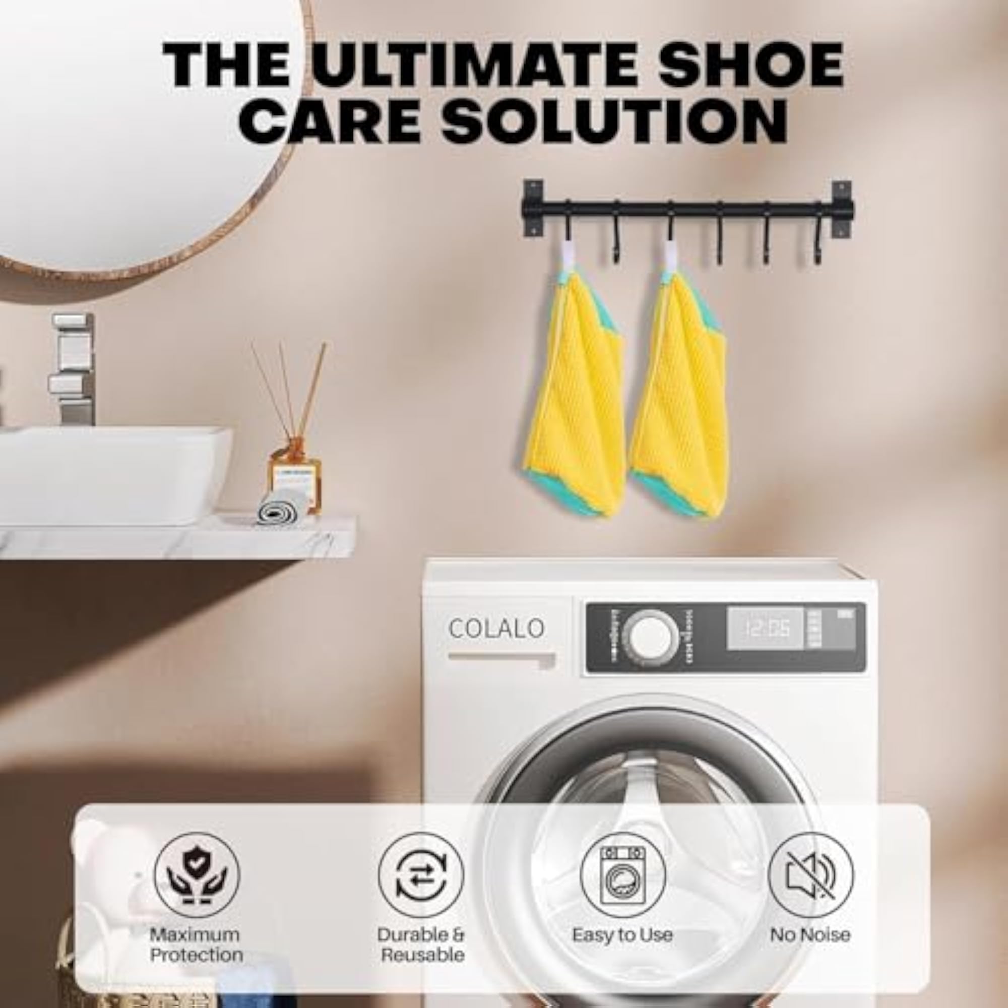Shoe Washing Machine Bag for Sneakers & Delicates