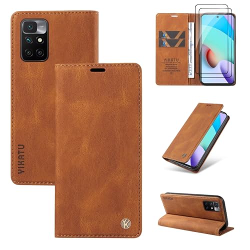 💝💝【SEMPLIFICA LA TUA VITA】- Custodia Portafoglio Xiaomi Redmi 10 4G/Redmi 10 Prime all'interno c'è 2 slot e una tasca clip per contenere le carte per schede è possibile inserire documenti ID, porta tessere, carte credito, Contanti, fatture, facili da trasportare.
