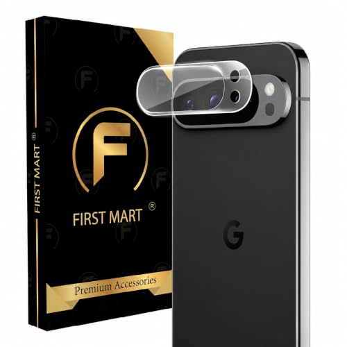 Image of FIRST MART Camera Lens Protector for Google Pixel 9 Pro | 9H Tempered Glass, HD Clear, Scratch Resistant, Anti-Fingerprint, Case-Friendly | Crystal Clear, Pack of 1