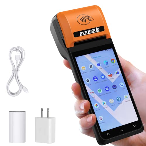 symcode POS PDA Thermal Receipt Printer,1D 2D Barcode Scanner Handheld