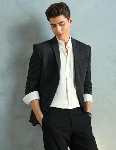 Image of Arrow Men's Zero Calorie Slim Fit Textured Blazer