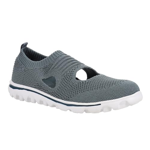Image of Propet Womens TravelActiv Avid Walking Walking Sneakers Shoes - Grey