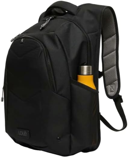 Lole Expandable Backpack with Padded Laptop Sleeve, Bottle Pocket & Emergency Whistle – Made in Vietnam - Black, Black, Regular