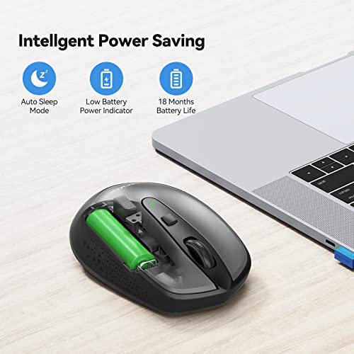 Image of Tecknet M005 Omni Mini Wireless Mouse (Gray)