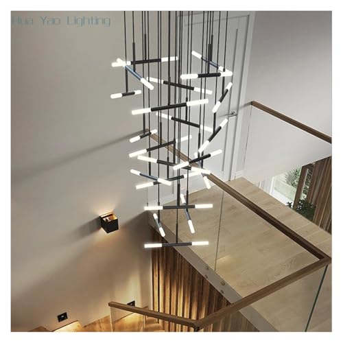 Suspension lumineuse LED salon moderne 6 têtes plafonnier design