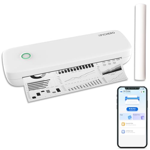 Imprimante thermique A4 portable Silvergear blanche WiFi smartphone