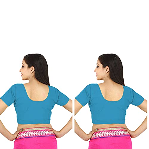 Image of Namita Women's Rubia Cotton Solid Half Sleeve Blouse