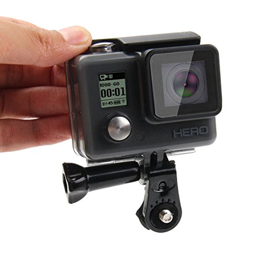 MEI1JIA lWOr}EgGoPro HERO6 / 5/5ZbV/ 4ZbV/ 4/3 + / 3/2/1AXiaoyiт̑̃ANVJpڑA_v^[iubNj (Color : Black)