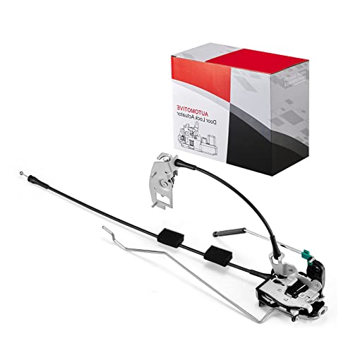 Image of SYERAL Door Latch Assembly w /Cable & Rod Right Side Rear Cargo Door Compatible with 1992-2014 E-150 E-250 Club Wagon Econoline Club Wagon 6C2Z-15431A02-AA, 8C2Z-15431A02-C