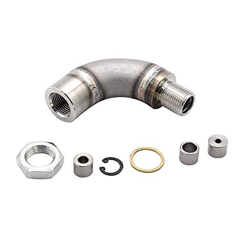 KKmoon — Ajuste de restrição de sensor de oxigênio em aço inoxidável J-Style com inserções ajustávei