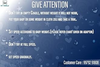 My Cradlle Automatic Baby Cradle Swing Kit for Traditional Jhula | Heavy-Duty Metal, Adjustable Speed, Shock-Proof – 20kg Load, Made in India Black (only Automation kit)(Cradle not Included)