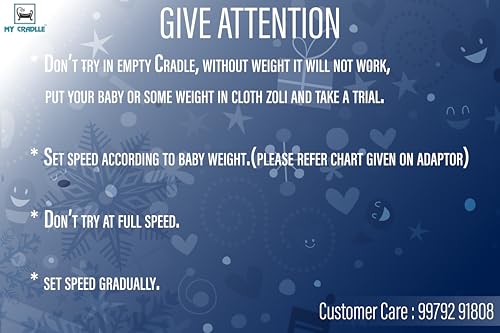 My Cradlle Automatic Baby Cradle Swing Kit for Traditional Jhula | Heavy-Duty Metal, Adjustable Speed, Shock-Proof – 20kg Load, Made in India Black (only Automation kit)(Cradle not Included)