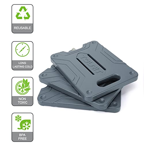 Tourit Large Reusable Ice Pack For Coolers Thin Freezer Packs-10 X 13 Inch-For Camping, Beach, Picnics, Fishing And More(Set Of 2) #TOP2