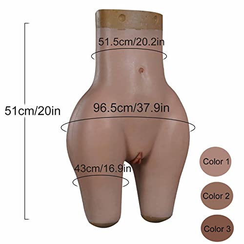 ZWSM Calcinhas de silicone realistas de vagina falsa, calças sensuais, dedos de camelo, para esconde