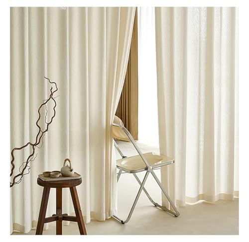 Rideaux opaques de haute densité beige texture géométrique design élégant pour salon - 4