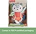 Fisher-Price Baby Toy Planet Friends Spotting Fun Snow Leopard Plush with Sensory Activities for Newborns Ages 3+ Months