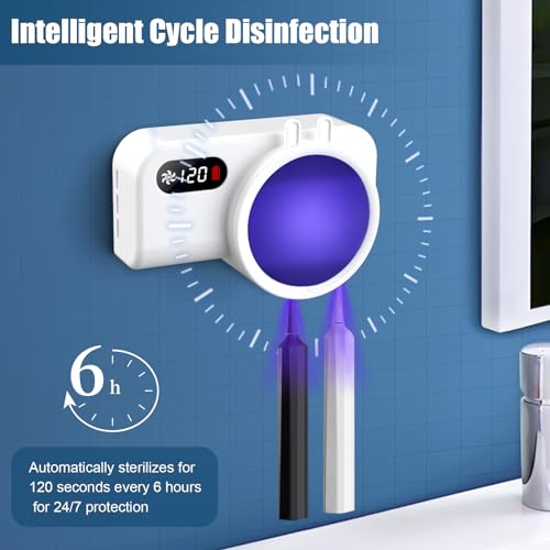 Taishan Uv Sanitizer Toothbrush Case,Portable Mini Toothbrush Holder With Fan Drying Function,Kills 99.9% Of Germs,Fits All Toothbrushes For Electric And Manual,Safety Feature For Home And Travel thumb #3