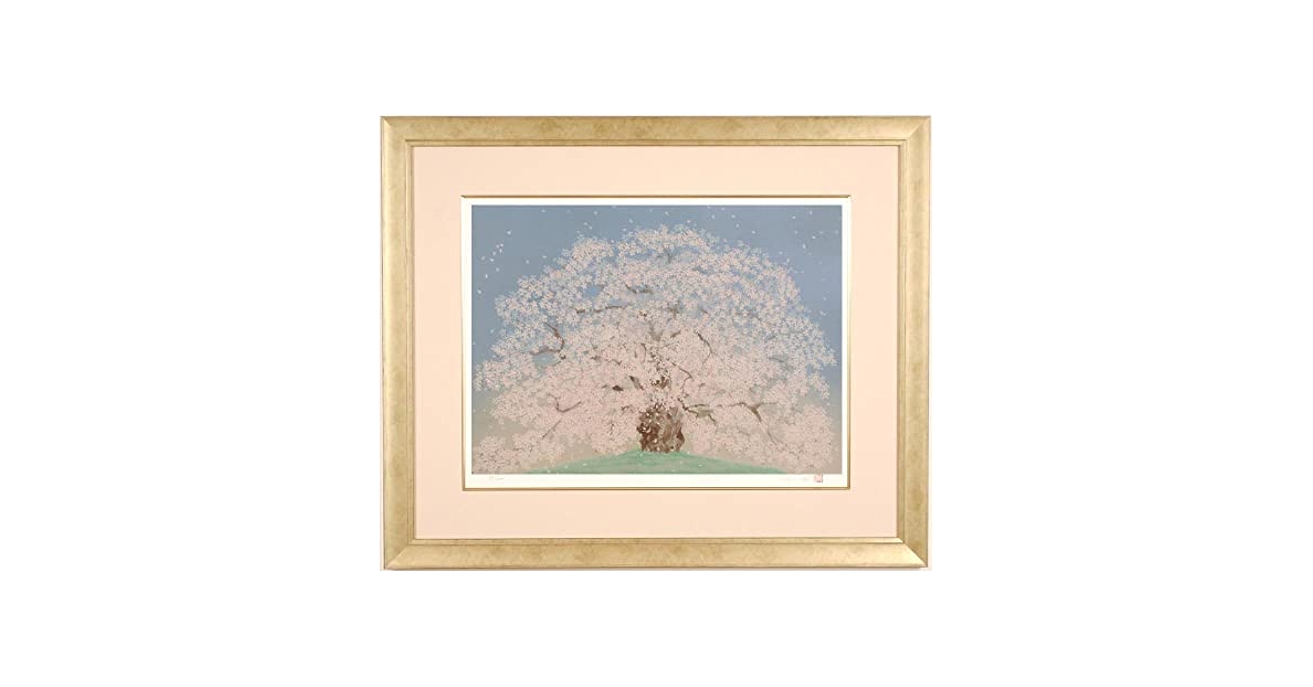 Amazon.co.jp: 中島千波 「醍醐桜」 桜 絵画 江戸彼岸桜 和風