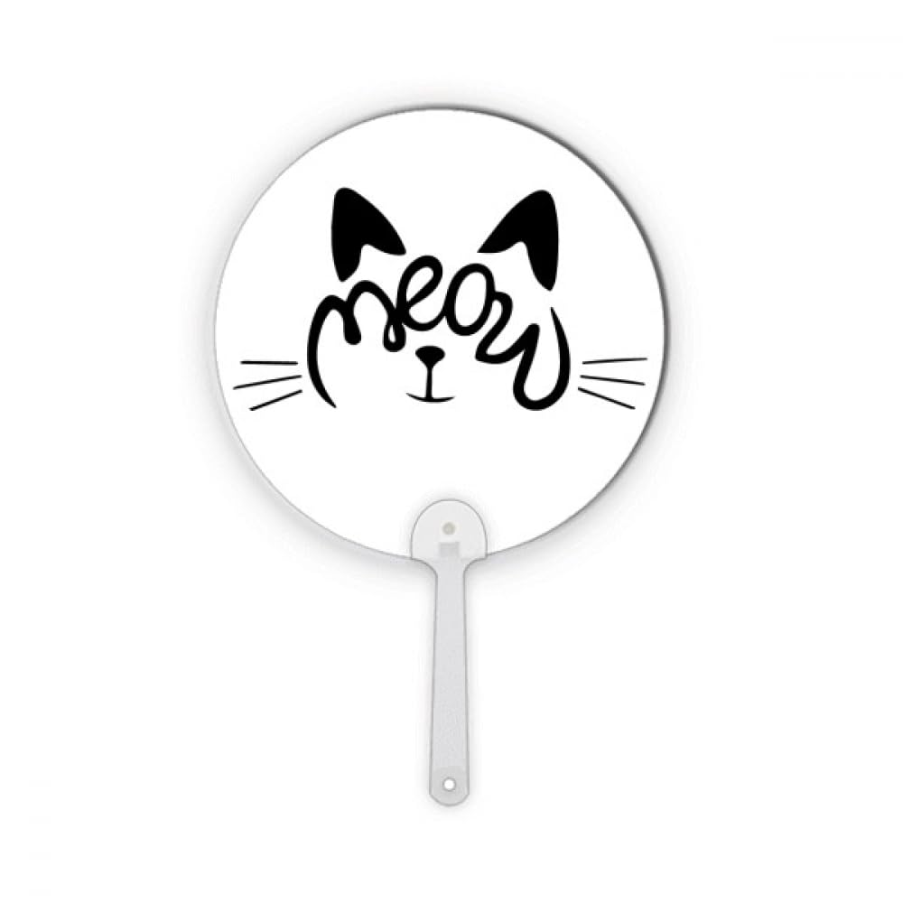 Éventail plastique Chat Mewing ultra leger pour decoration et fraicheur