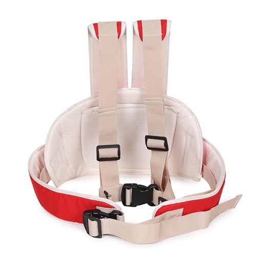 Image of MELVIS Kids Safety Belt for Two Wheeler with Reflective Strips, Portable Seat Belt Children Motorcycle Harness for Motorcycle Bike, Adjustable Safety Harness for Boys Girls (2-12years) (Red)