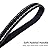 Beshine Padded Handle Dog Lead, 1.2m x 2cm Durable Reflective Nylon Dog Leash for Small, Medium Dogs, Black