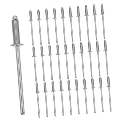 SHINEOFI Lot De 50 Rivets Aveugles Pour Prises Électriques Plaques Murales Interrupteurs Cloisons Sèches Inserts Filetés Pour Métal Vis Électriques Acier Inoxydable