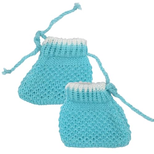 Image of Baby Winter Sweater | Wool Knit Full Sleeve Cardigan for Babies | Soft Warm Winter Clothing for Newborn Boys Girls & Toddlers, Combo Firozi & Rani (3 to 6 Months) Pack of 2