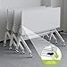JHDXL Office Folding Conference Table, 4Pcs Training Tables with Caster Wheels, Foldable Conference Room Tables, Rectangle Meeting Seminar Table for Reception Room(140 * 60cm/55 * 23.6in)