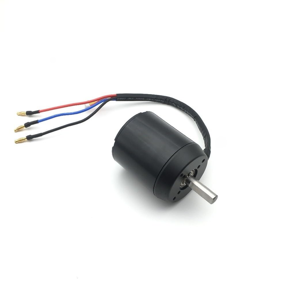 Motore brushless 6384 per scooter elettrico e skateboard, motore senza sensore ad alte prestazioni da 24-36 V con albero da 10 mm, alloggiamento in lega d'argento (senza effetto Hall)