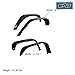 EAG Front+Rear Fender Flares Steel 4PCS Fit for 2007-2018 Wrangler JK