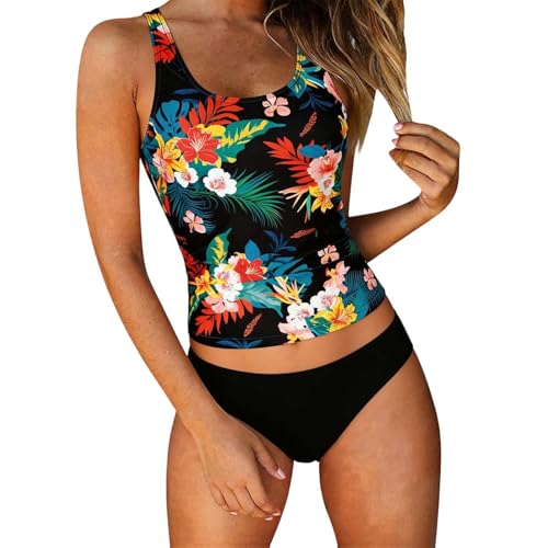 Maillot de bain tankini femme cache ventre ensemble deux pieces leger et confortable