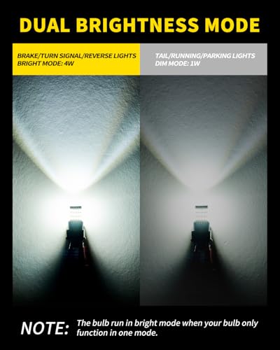 AUXLIGHT 3157 3156 3057 4157 3157K LED Bulbs Xenon White, Ultra Bright 60-SMD LED Replacement for Back Up/Reverse Lights, Brake/Tail Lights, Turn Signal/Parking or Running Lights (Pack of 2)