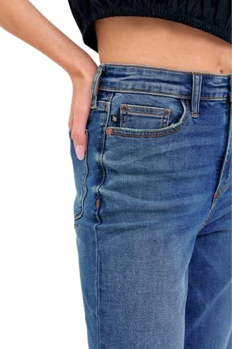 Judy Blue Women's High-Rise Straight Fit Jeans (8601 Dark Blue, 7)4