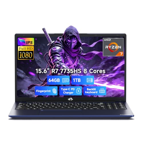 Image of NIMO 15.6 inch AI-Light-Gaming-Laptop AMD Ryzen 7 7735HS 64GB DDR5 1TB SSD