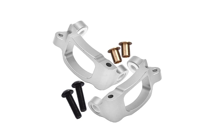 GPM For Tamiya TT02B & DF-02 Upgrade Parts Aluminum C-Hub - 1Pr Silver