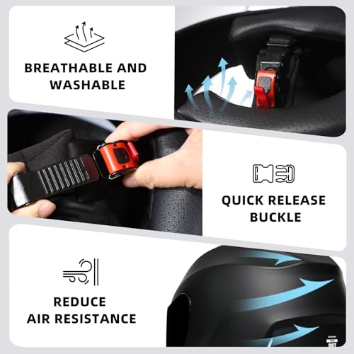 TRIANGLE Motorcycle Helmets Full Face Motorcycle Helmet for Men & Women with Tinted and Clear Visor Meet Dot Approved