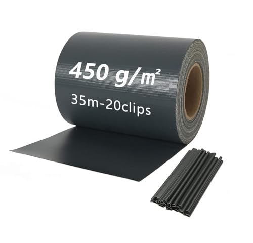 Naimorui PVC Sichtschutzfolie Sichtschutzstreifen Garten...