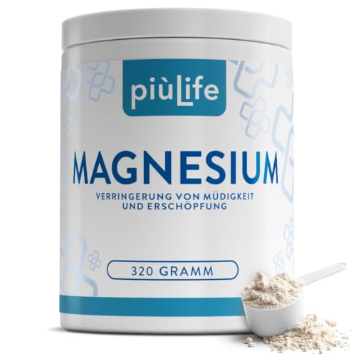 Magnesium Pulver Hochdosiert 320g PiùLife