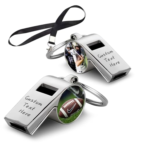 Silbato personalizado para entrenador con foto y texto miniatura 1