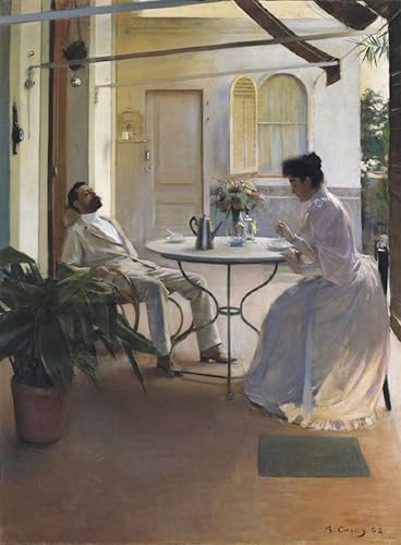 Cuadro de Ramón Casas para transformar tu salón con arte clásico elegante 60x90cm