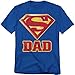 Superman Superdad Logo for Fathers T Shirt & Exclusive Stickers (Medium)